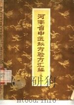 河南省中医秘方验方汇编（1959 PDF版）