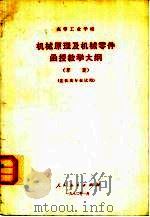 高等工业学校机械原理及机械零件函授教学大纲  草案（1982 PDF版）