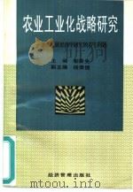 农业工业化战略研究 兼论发展经济学研究的若干问题 1993 PDF电子版封面 7800258203 彭聚先主编