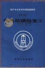 电气防爆检查工 1995 PDF电子版封面 7502010386 周凤鸣等编写