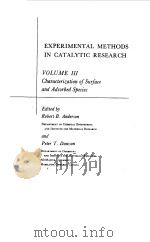 EXPERIMENTAL METHODS IN CATALYTIC RESEARCH VOL III 1976 PDF电子版封面 ROBERT B.ANDERSON