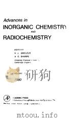 ADVANCES IN INORGANIC CHEMISTRY AND RADIOCHEMISTRY VOLUME 23 1980 PDF电子版封面 H.J.EMELEUS A.G.SHARPE