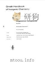 GMELIN HANDBOOK OF LNORGANIC CHEMISTRY FE ORGANOIRON COMPOUNDS PART B11 1983 PDF电子版封面 LEOPOLD GMELIN