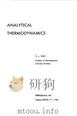 ANALYTICAL THERMODYNAMICS 1962 PDF电子版封面 S.L.SOO