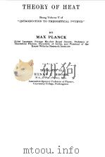 THEORY OFHEAT   1932  PDF电子版封面    HENRY L. BROSE 