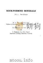 ROCK-FORMING MINERALS VOL 5 1963 PDF电子版封面 W.A.DEER