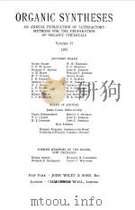 ORGANIC SYNTHESES VOL 37（1957 PDF版）