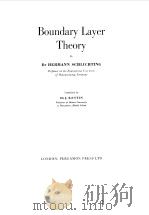 BOUNDARY LAYER THEORY 1955 PDF电子版封面 HERMANN SCHLICHTING