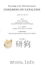 CONGRESS ON CATALYSIS VOL 1 1965 PDF电子版封面 W.M.H.SACHTLER