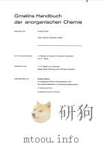 GMELINS HANDBUCH DER ANORGANISCHEN CHEMIE--NIOB B3 1972 PDF电子版封面 ACHTE AUFLAGE