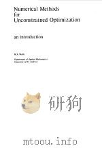 NUMERICAL METHODS FOR UNCONSTRAINED OPTIMIZATION AN INTRODUCTION 1978 PDF电子版封面 M.A.WOLFE