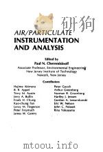 AIR PARTICULATE INSTRUMENTATION AND ANALYSIS（1981 PDF版）