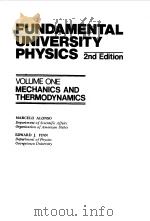 FUNDAMENTAL UNIVERSITY PHYSICS VOL ONE 1980 PDF电子版封面 MARCELO ALONSO