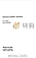 ELECTRON TRANSFER REACTIONS 1980 PDF电子版封面 R.D.CANNON