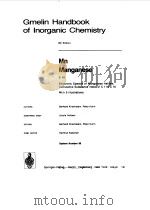 GMELIN HANDBOOK OF LNORGANIC CHEMISTRY C 10 1983 PDF电子版封面 GERHARD KIRSCHSTEIN