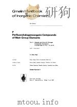 GMELIN HANDBOOK OF INORGANIC CHEMISTRY PART 9 1981 PDF电子版封面 ALOIS HAAS