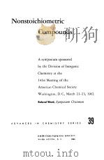 NONSTOICHIOMETRIC COMPOUNDS 1963 PDF电子版封面 ROLAND WARD