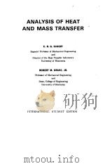 ANALYSIS OF HEAT AND MASS TRANSFER 1972 PDF电子版封面 E.R.G.ECKERT