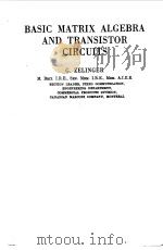 BASIC MATRIX ALGEBRA AND TRANSISTOR CIRCUITS（1963 PDF版）