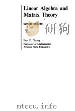 LINEAR ALGEBRA AND MATRIX THEORY（1963 PDF版）