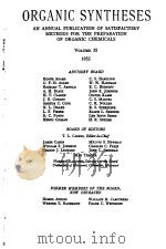 ORGANIC SYNTHESES VOL 35（AUG 1952 PDF版）
