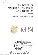 HAMDBOOK OF MATHEMATICAL TABLES AND FORMULAS 1973 PDF电子版封面 R.S.BURIGTON