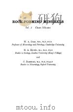 ROCK-FORMING MINERALS VOL 2 1963 PDF电子版封面 W.A.DEER