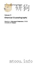PHYSICAL CHEMISTRY SERIES ONE VOL 11--CHEMISTRY CRYSTALLOGRAPHY（1972 PDF版）