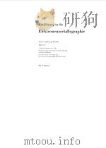 EINFUHRUNG IN DIE ELEKTRONENMETALLOGRAPHIE（1960 PDF版）