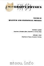 FUNDAMENTAL UNIVERSITY PHYSICS VOL III 1968 PDF电子版封面 MARCELO ALONSO