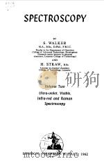 SPECTROSCOPY 1962 PDF电子版封面 H.STRAW