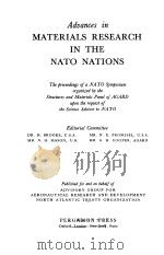 ADVANCES IN MATERIALS RESEARCH IN THE NATO NATIONS 1963 PDF电子版封面 DR.H.BROOKS