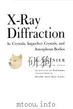 X-RAY DIFFRACTION 1963 PDF电子版封面 A.GUINIER