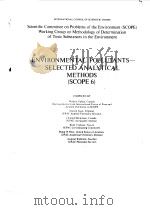 ENVIRONMENTAL POLLUTANTS--SELECTED ANALYTICAL METHODS SCOPE 6 1975 PDF电子版封面