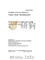 THICK FILM TECHNOLOGY（1968 PDF版）