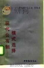 现代公有制模式选择（1993 PDF版）