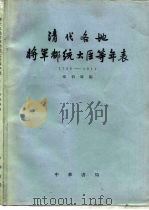 清代各地将军都统大臣等年表  1796-1911（1965 PDF版）