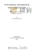 WEATHER INFERENCE FOR BEGINNERS（ PDF版）