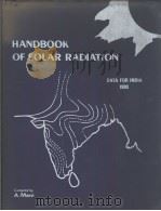 HANDBOOK OF SOLAR RADIATION DATA FOR INDIA 1980（ PDF版）