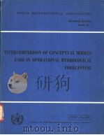 INTERCOMPARISON OF CONCEPTUAL MODELS USED IN OPERATIONAL HYDROLOGICAL FORECASTING PDF电子版封面