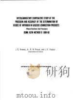 INTERLABORATORY COOPERATIVE STUDY OF THE PRECISION AND ACCURACY OF THE DETERMINATION OF OXIDES OF NI（ PDF版）