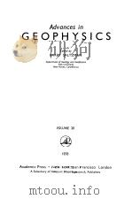 Advances in GEOPHYSICS VOLUME 20 1978（ PDF版）
