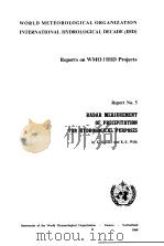 RADAR MEASUREMENT OF PRECIPITATION FOR HYDROLOGICAL PURPOSES（ PDF版）