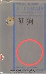A CLIMATE  A Philosophical Study（ PDF版）