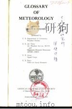 GLOSSARY OF METEOROLOGY Edited by RALPH E.HUSCHKE（ PDF版）