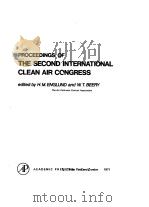 PROCEEDINGS OF THE SECOND INTERNATIONAL CLEAN AIR CONGRESS PDF电子版封面
