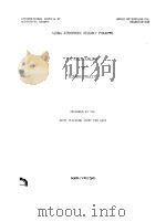 GLOBAL ATMOSPHERIC RESEARCH PROGRAMME THE MONEX CATALOGUE OF RESEARCH PROJECTS PREPARED BY THE JOINT（ PDF版）