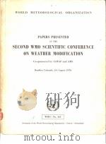 PAPERS PRESENTED AT THE SECOND WMO SCIENTIFIC CONFERENCE ON WEATHER MODIFICATION（ PDF版）