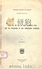 NOTE ON THE USE OF HAIL INSURANCE DATA FOR THE EVALUATLON OF HALL SUPPRESSLON TECHNLQUES（ PDF版）