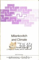 Milankovitch and Climate (Part1-2) PDF电子版封面 902771777x